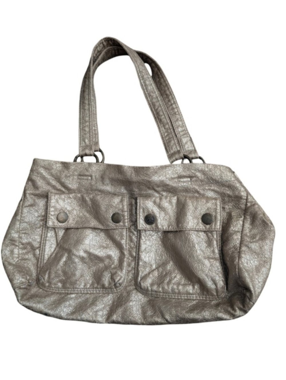 Stussy Metallic Gold Shoulder Bag